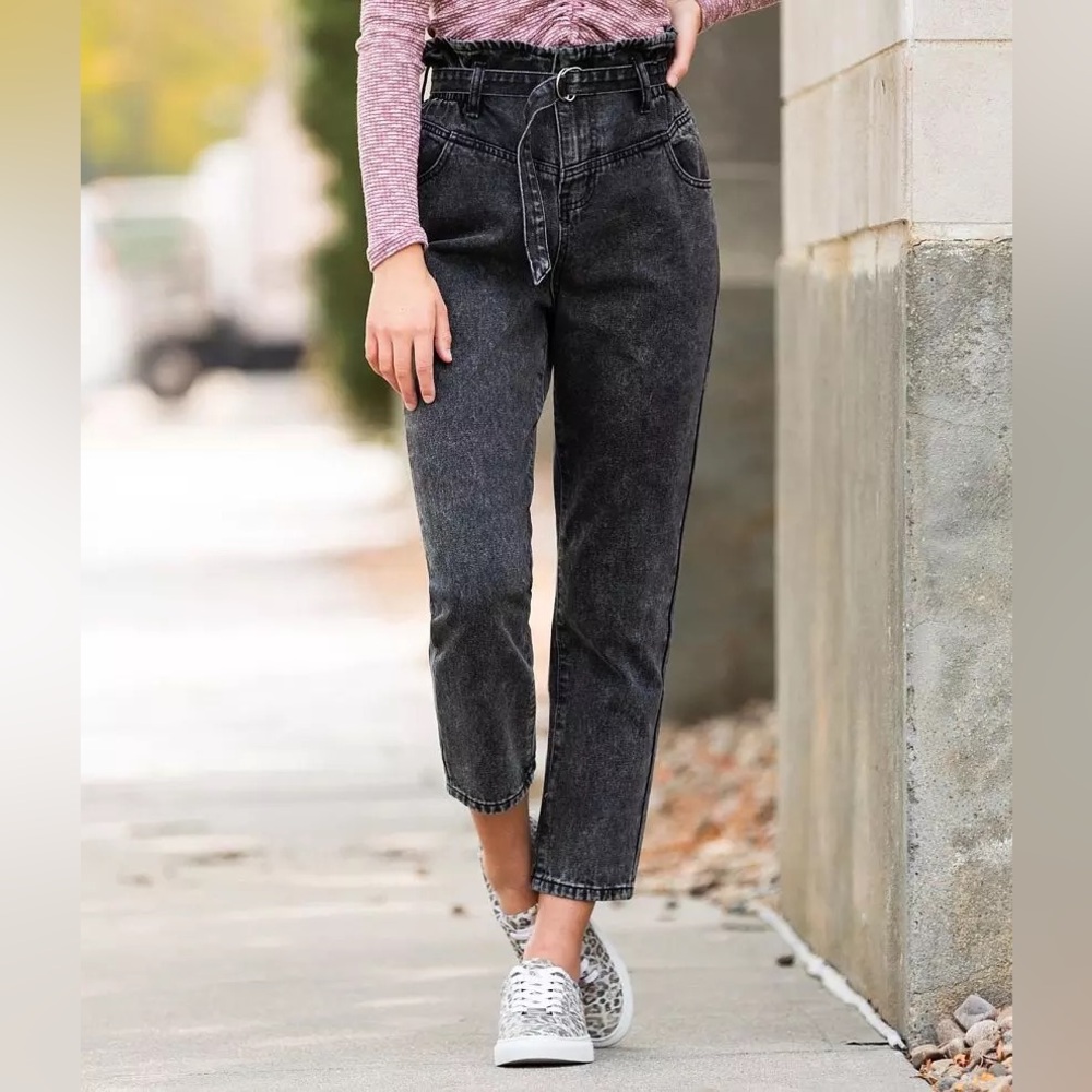 Vervet Paperbag Mom Jeans